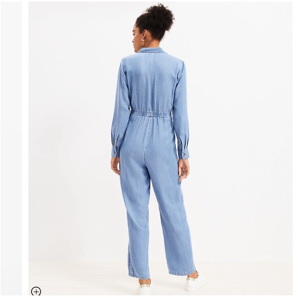 Loft Denim Jumpsuit - Picture 2 of 11